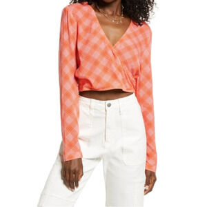 BP Surplice V-Neck Crop Top NWOT